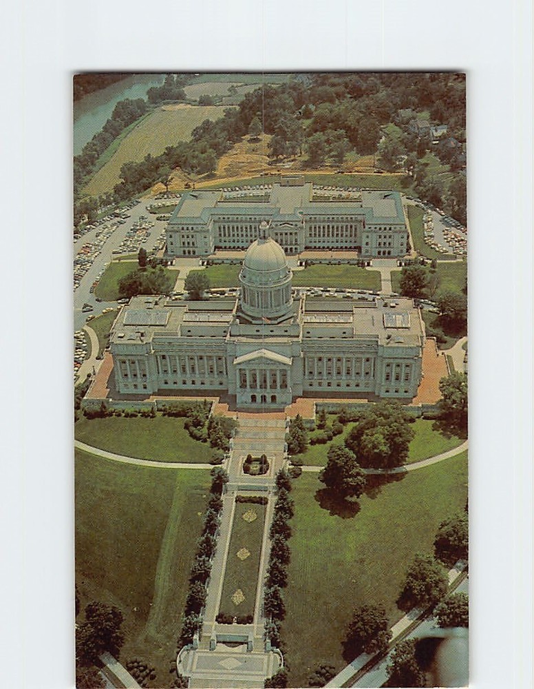 Postcard Aerial of State Capitol and Annex Frankfort Kentucky USA