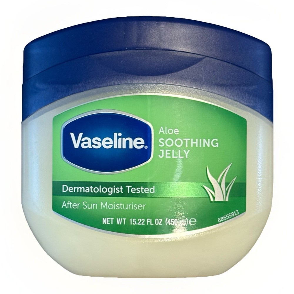 Vaseline Aloe Soothing After Sun Moisturizer Jelly 15.22oz 450ml