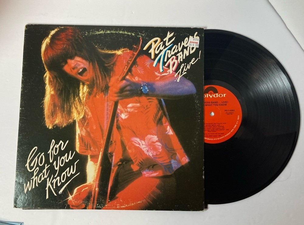 Pat Travers Band Live Go For What You Know  Vintage Vinyl 1979 PD-1-6202 VG+/VG+