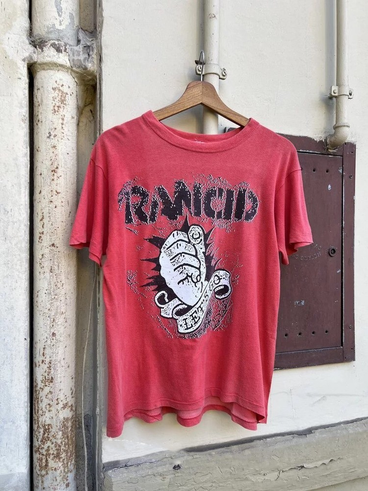 Vintage Rancid Band Let Go Short Sleeve Red S to 5XL Shirt VK136