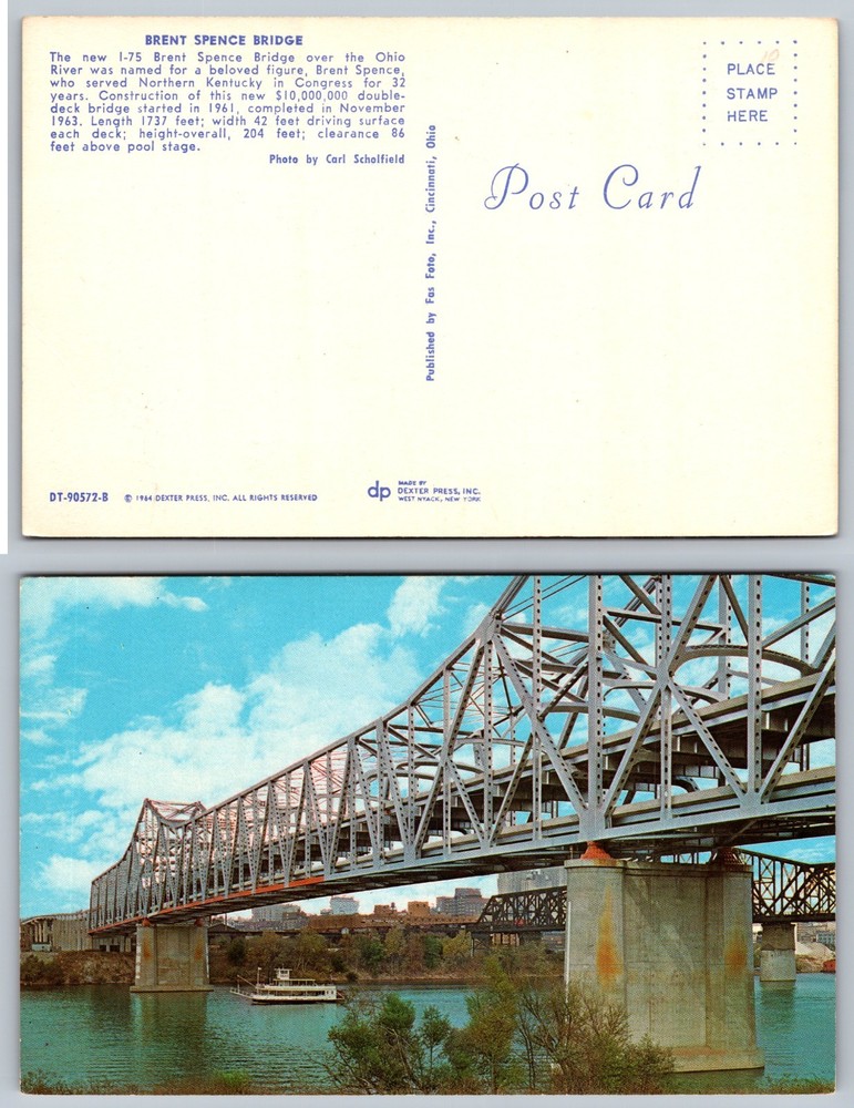 Brent Spence Bridge Cincinnati Postcard