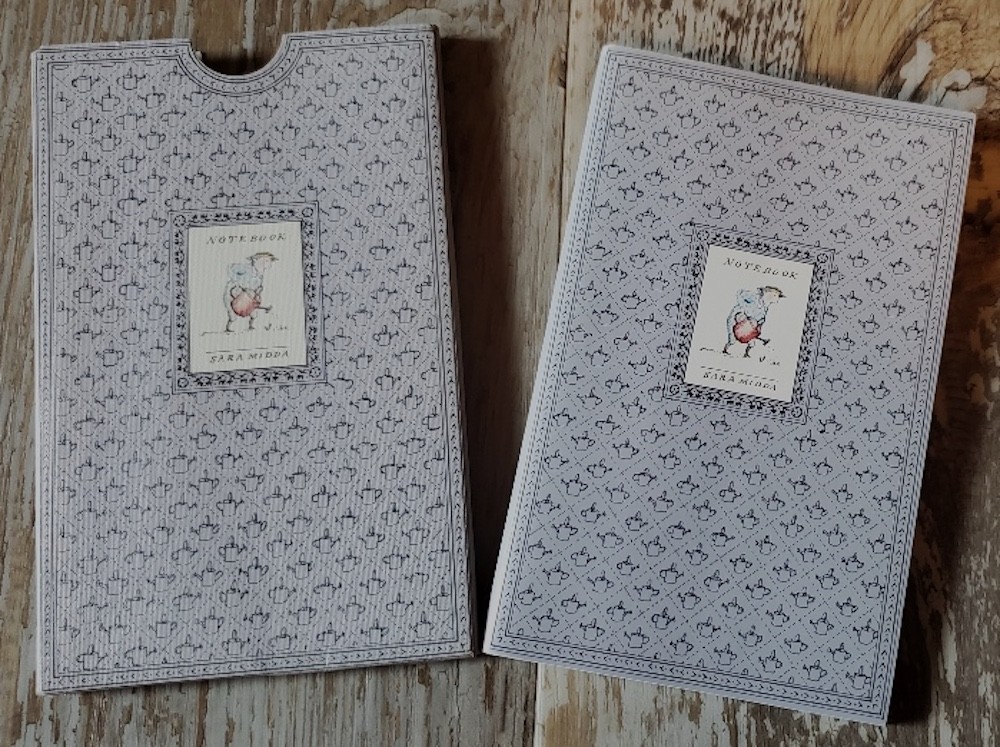 Vintage Sara Midda NOTEBOOK in Sleeve, Made in Japan, 1983; HTF/RARE!