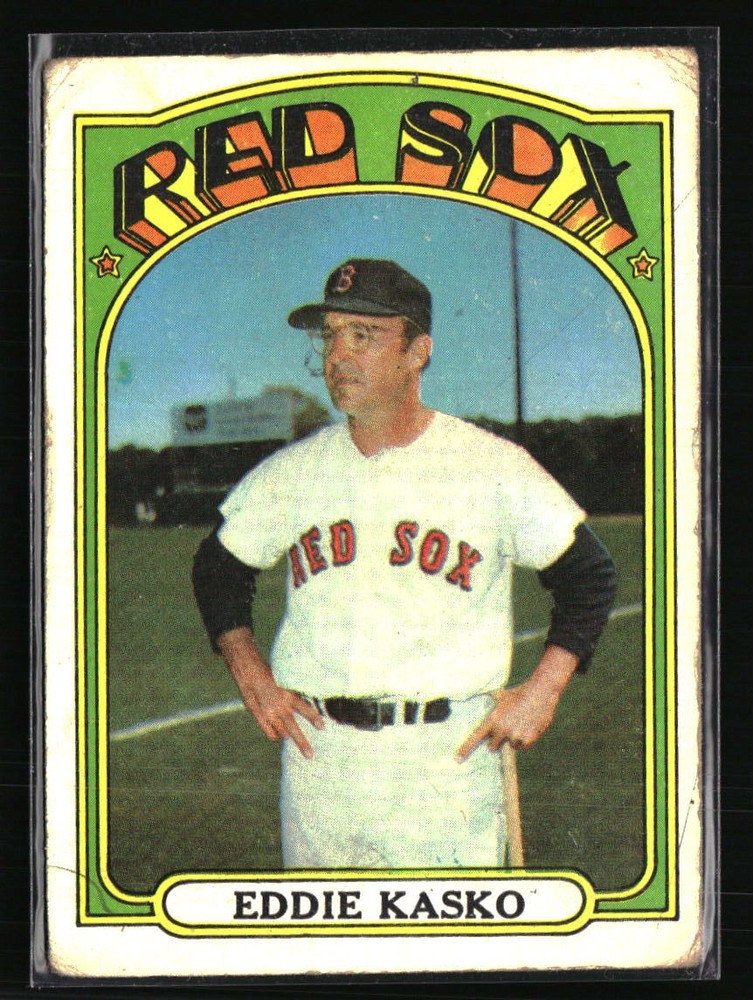1972 Topps Eddie Kasko #218 Baseball Card - Vintage MLB Collectible