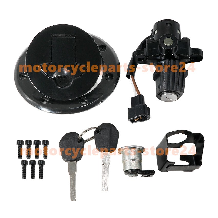 Fuel Gas Cap Ignition Key Switch Seat Lock Set For KTM 250 Duke/390 Duke 2017-23