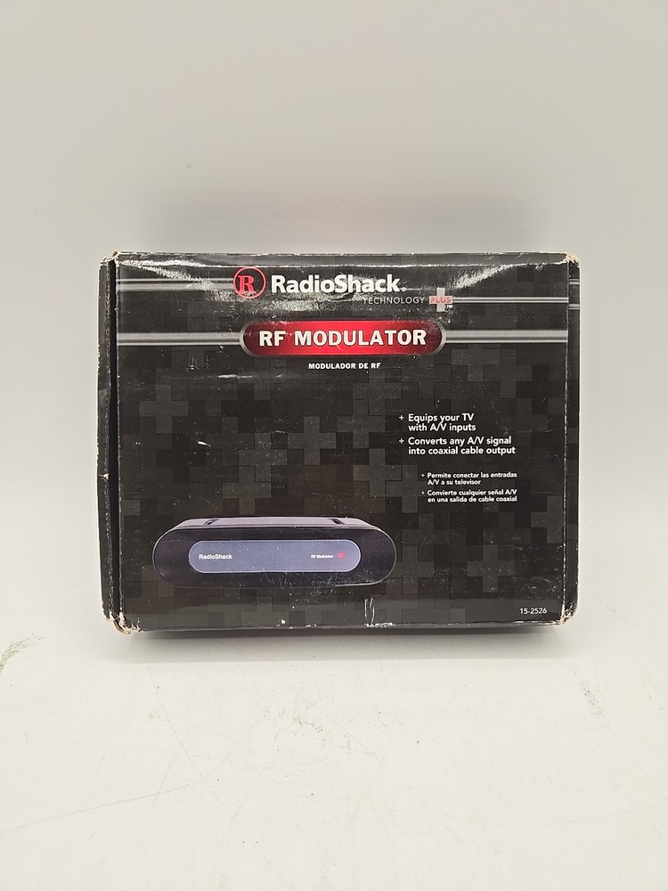 RF Modulator Radio Shack TV Converter 15-2526 New Old Stock