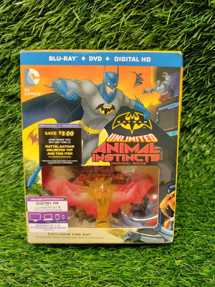 Batman Unlimited Animal Instincts : Blu-ray + DvD Box Set / Exclusive Fire Bat