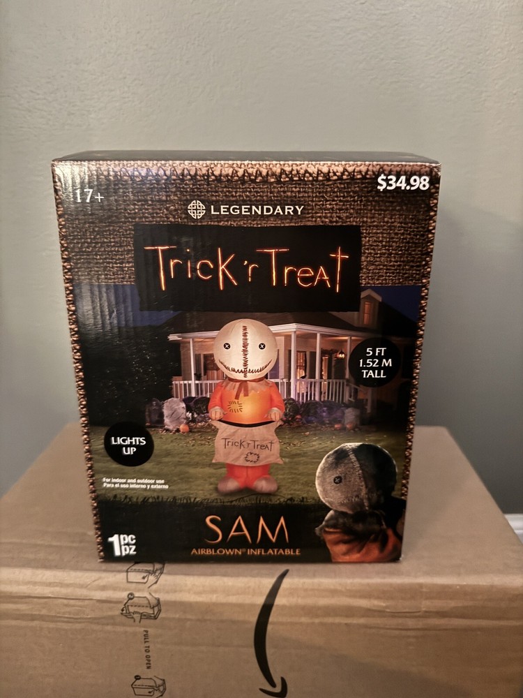 Trick R Treat Movie Sam & Sack Light Up Halloween Inflatable 5ft Airblown Decoration