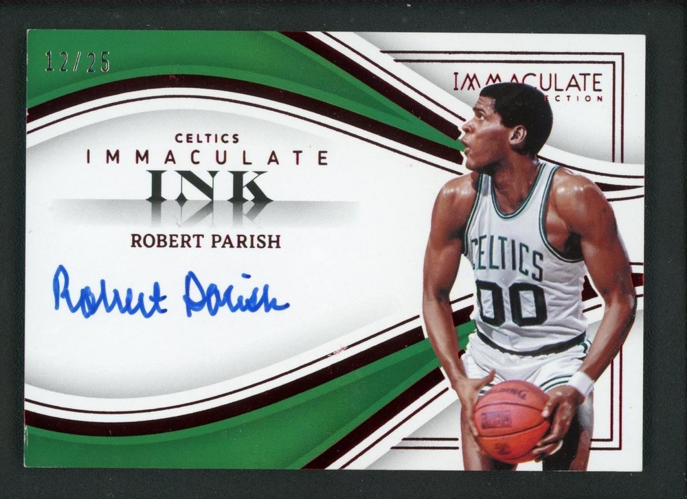 2022-23 Panini Immaculate Collection - Immaculate Ink Robert Parish #II-RBP Red /25 (AU)
