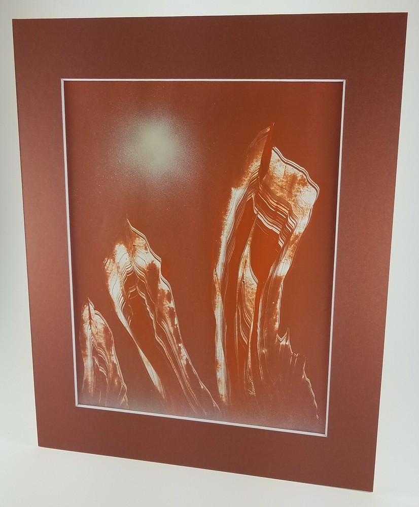 Landscape Art Original signed by artist Jason Girard comes with mat materials.