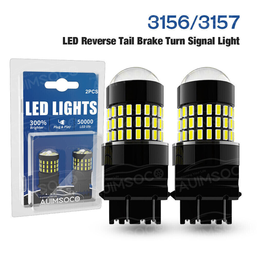For Ford Edge 2007-2015 3157 LED Back Up Reverse Lights Bulbs White
