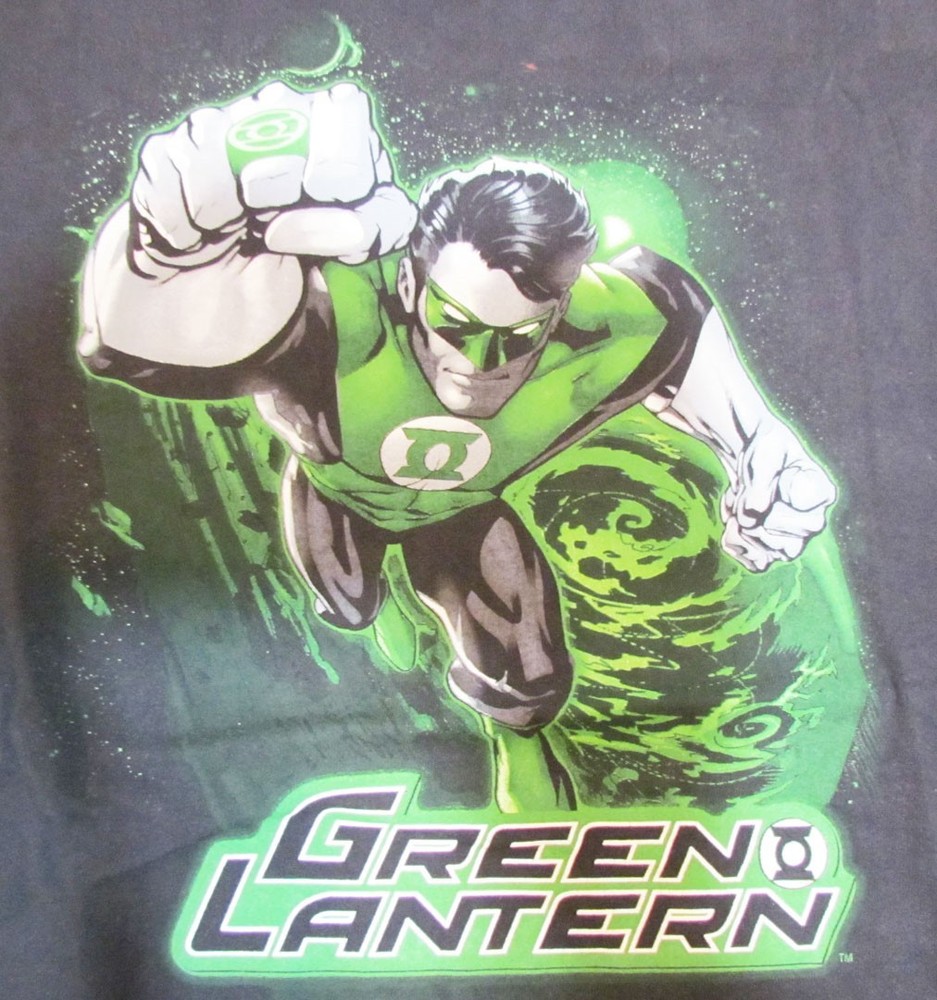 Dc Comics Justice League Green Lantern T-Shirt Large Hal Jordan Comic Hero