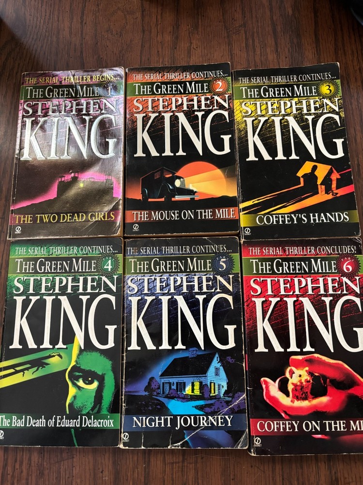 1996 Stephen King The Green Mile Serial Thriller Complete Set 1-6 First Edition