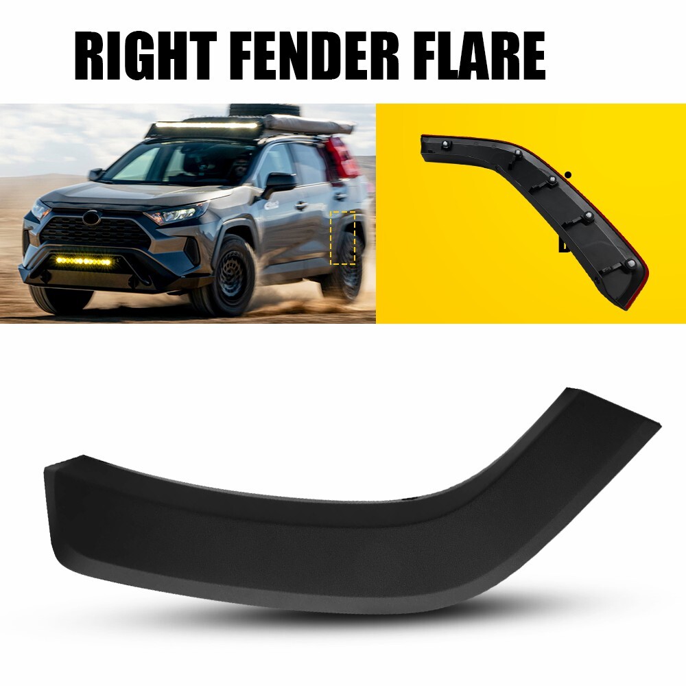 Rear Door Flare Arch Trim Molding Right Passenger Side For 2019-2024 Toyota Rav4