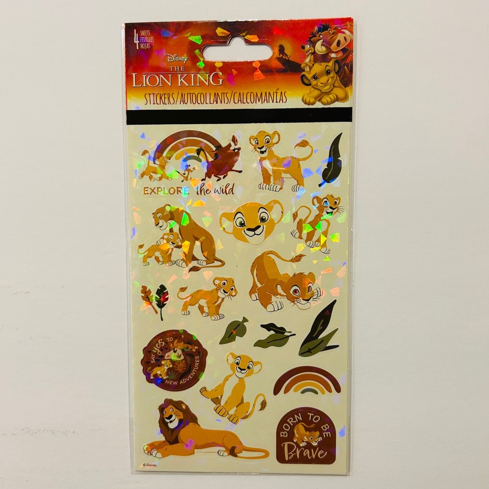 LION KING Stickers by Sandylion | Glossy + Holographic 2pk with 4 sheets