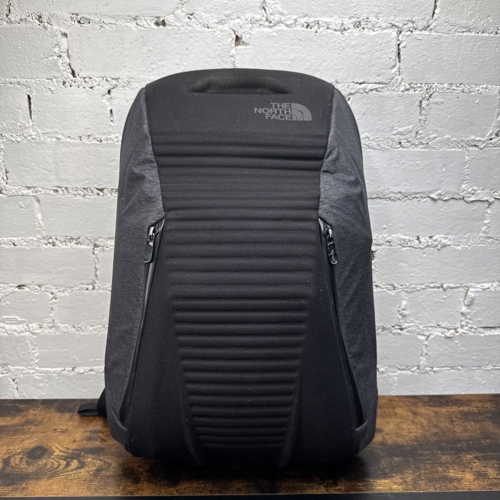 The North Face Access Pack Hard Shell 22L Backpack Black Travel Carry On 19”