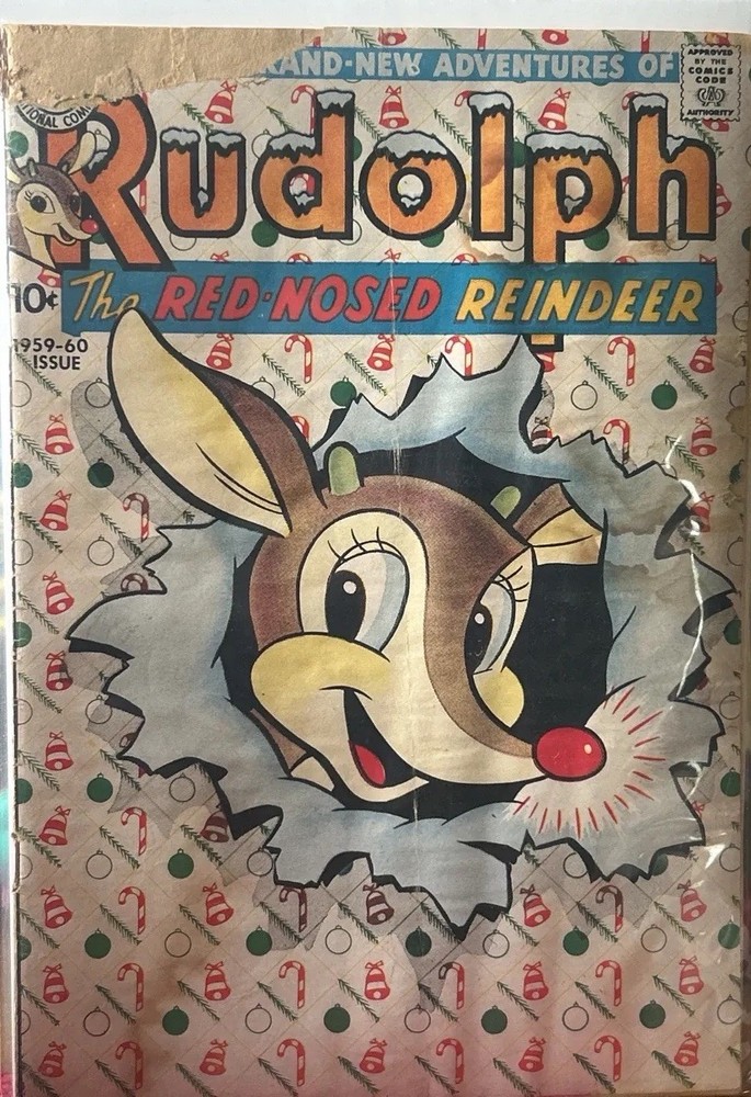 Rudolph the Red Nosed Reindeer (1950) 1959-60 Issue Santa Claus App Grossman VG+