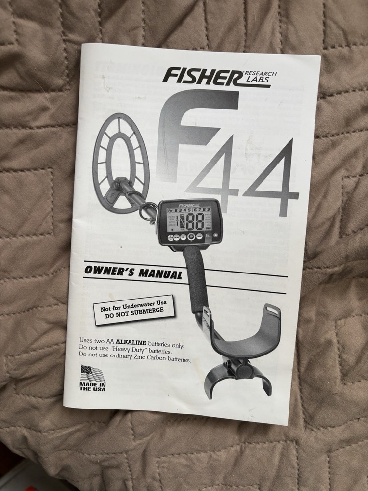 Fisher F44 Metal Detector with 11