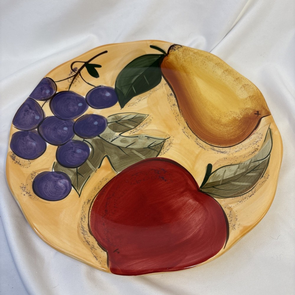 One Home Trends VERDONA Fruit DINNER PLATES ~ 10 3/4