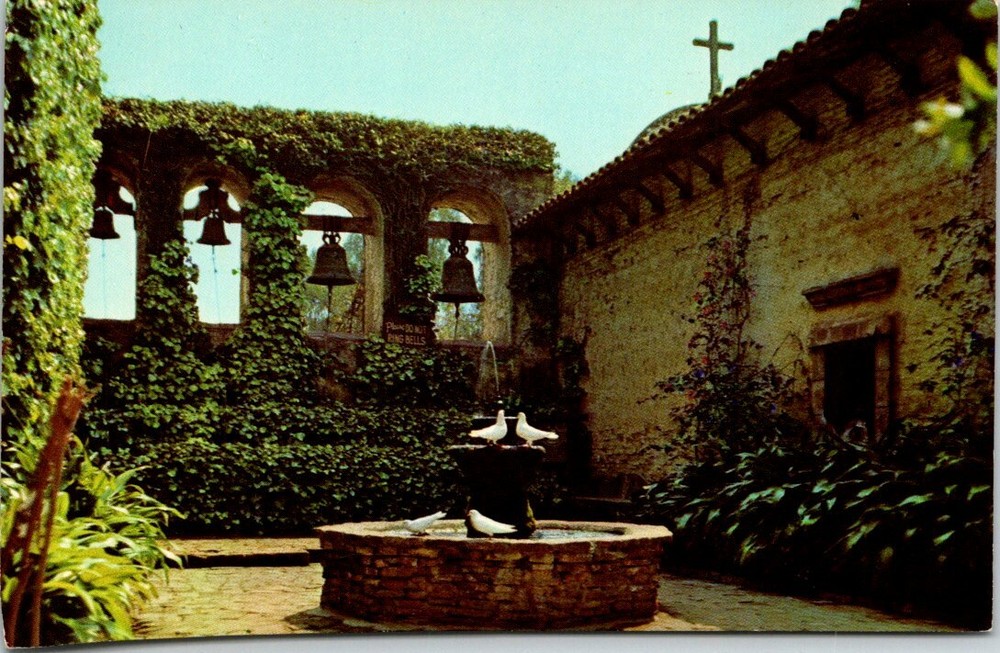 San Juan Capistrano Mission Camino Real California Vintage Postcard