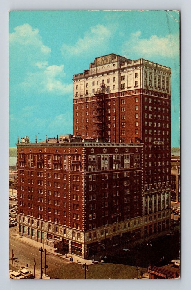 Detroit MI-Michigan, Pick-Fort Shelby, Advertising, Antique Vintage Postcard