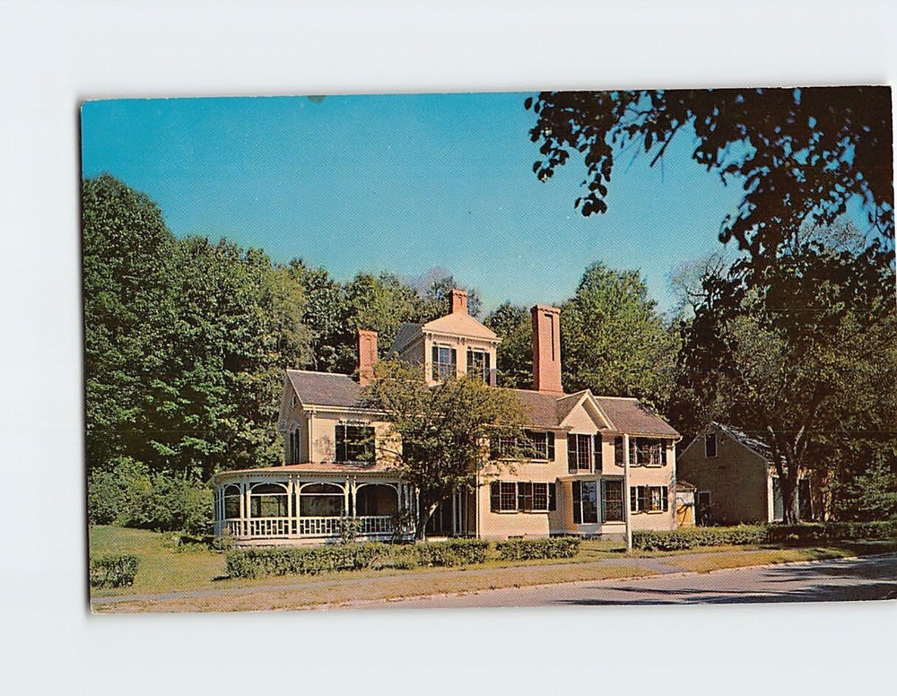 Postcard The Wayside Home of Authors Concord Massachusetts USA