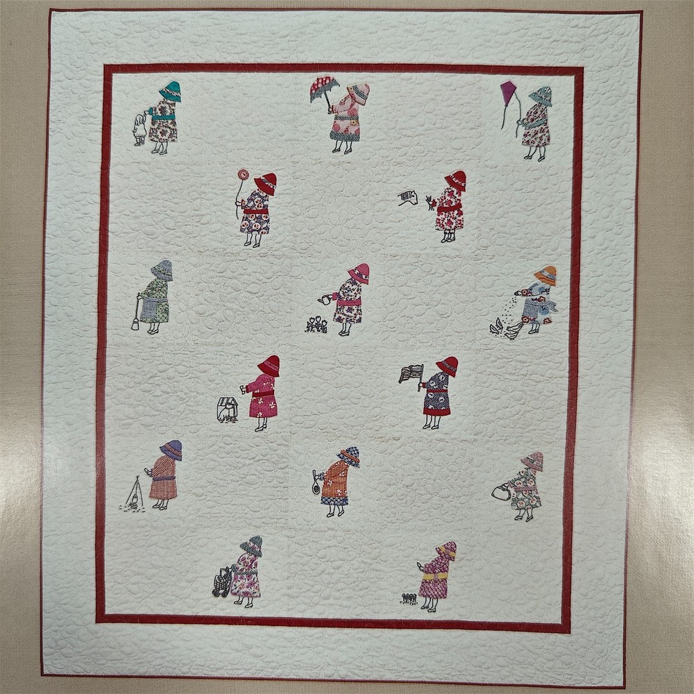 Laurene Sinema The Busy Ladies Quilt Pattern #1103 64x74 2003 Booklet Applique