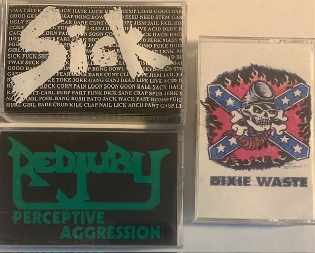 3x RARE 90's DEATH/THRASH METAL DEMO CASSETTES / SICK /RED JURY / DIXIE WASTE