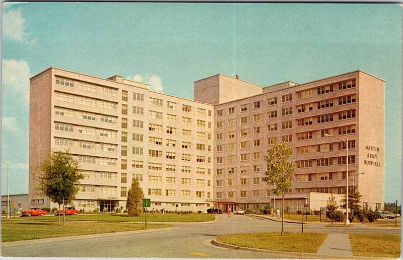 Postcard HOSPITAL SCENE Fort Benning Georgia GA m/09 AM9492