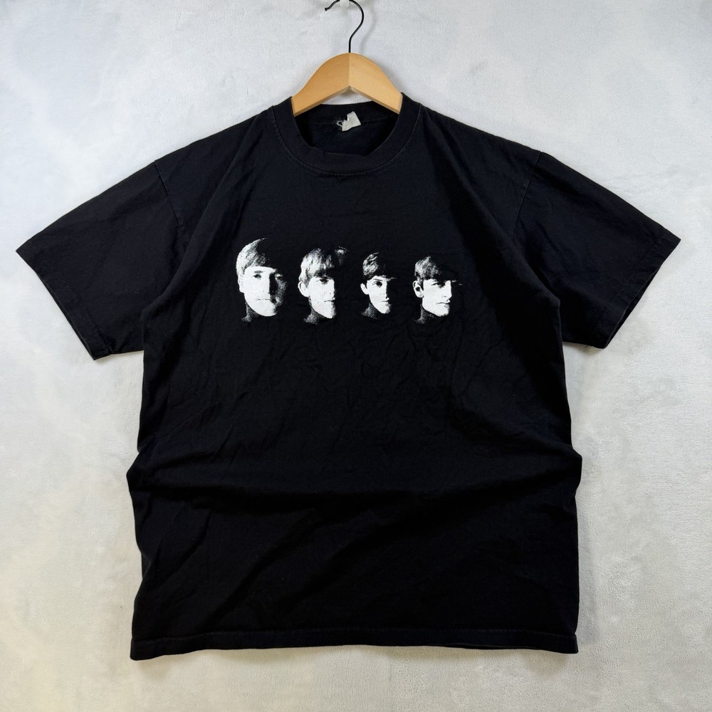 Vintage The Beatles T-Shirt Black Men’s Size Large