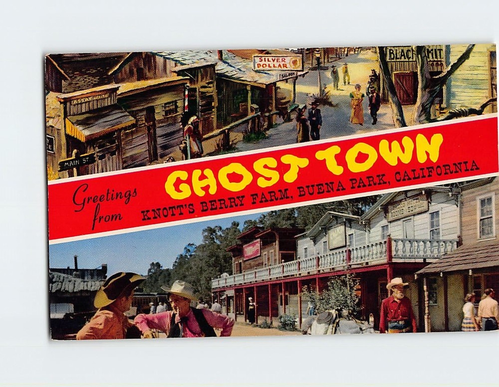 Postcard Greetings from Knott's Berry Farm Ghost Town California USA