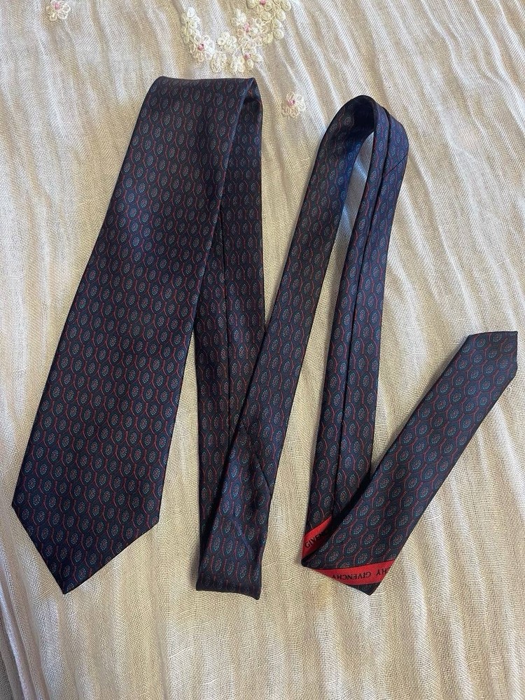 Givenchy Paris Men Women Silk Multicolor Tie Neck