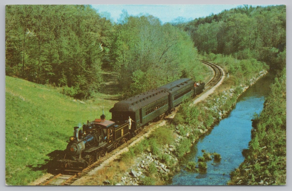 Transportation~Essex Connecticut~Valley Railroad~Vintage Postcard