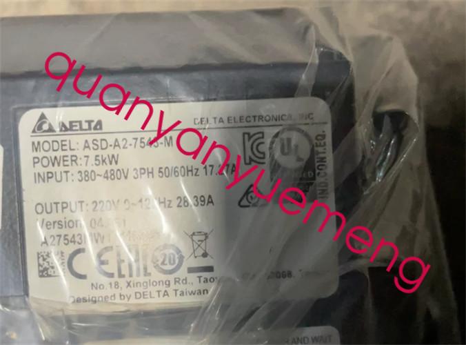 1PCS Delta ASD-A2-7543-M ASD-A2-7543-M A2 Servo ASD-A2-7543-M 7.5KW DHL