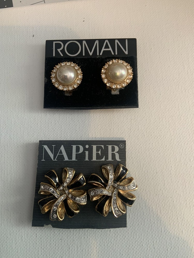 Vintage Clip On Earrings