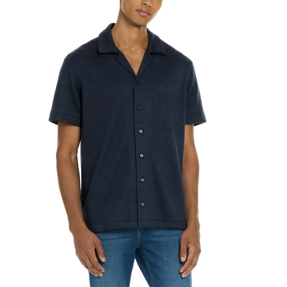 Scotch & Soda Men's Jersey Short Sleeve Shirt, Blue, Size S