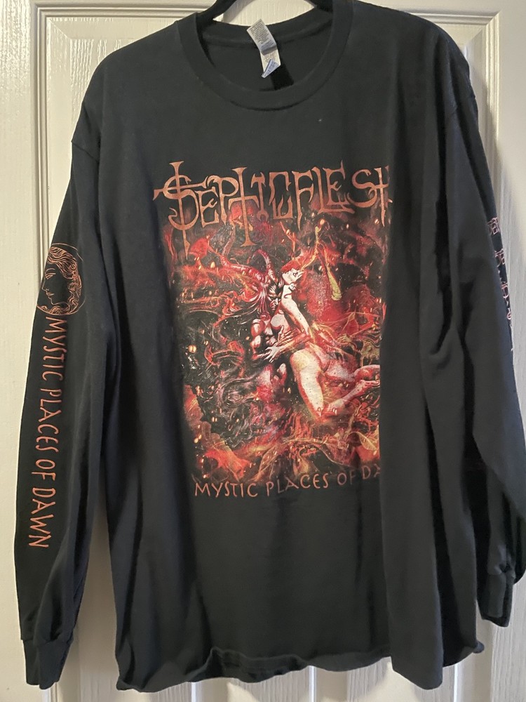 Septicflesh Long Sleeve Shirt XL Used Fleshgod Apocalypse Rotting Christ Evoken