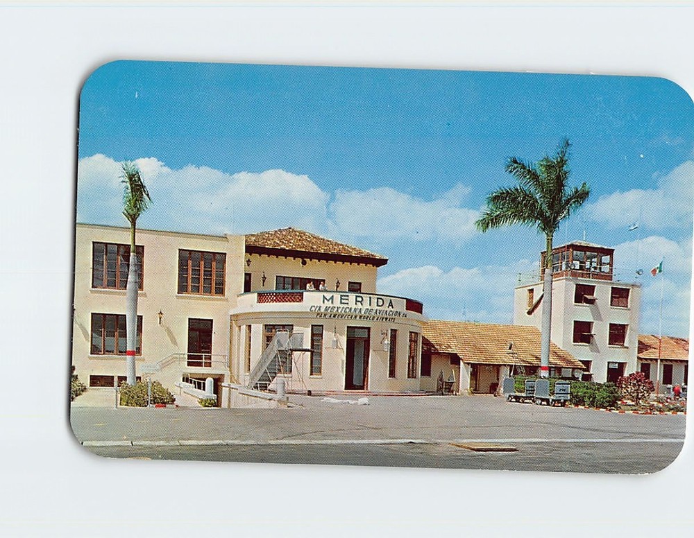 Postcard International Airport Merida Yucatan Mexico