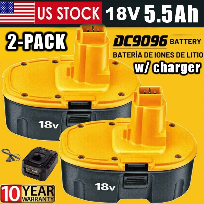 1PACK 2PACK 18V for 5.5AH 18 VOLT XRP DC9096 DC9098 NiMh Battery DC9099