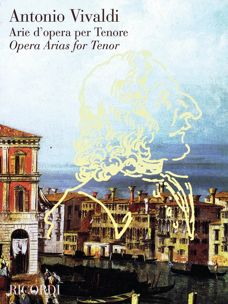 Antonio Vivaldi Opera Arias for Tenor Vocal & Piano Classical Sheet Music Book