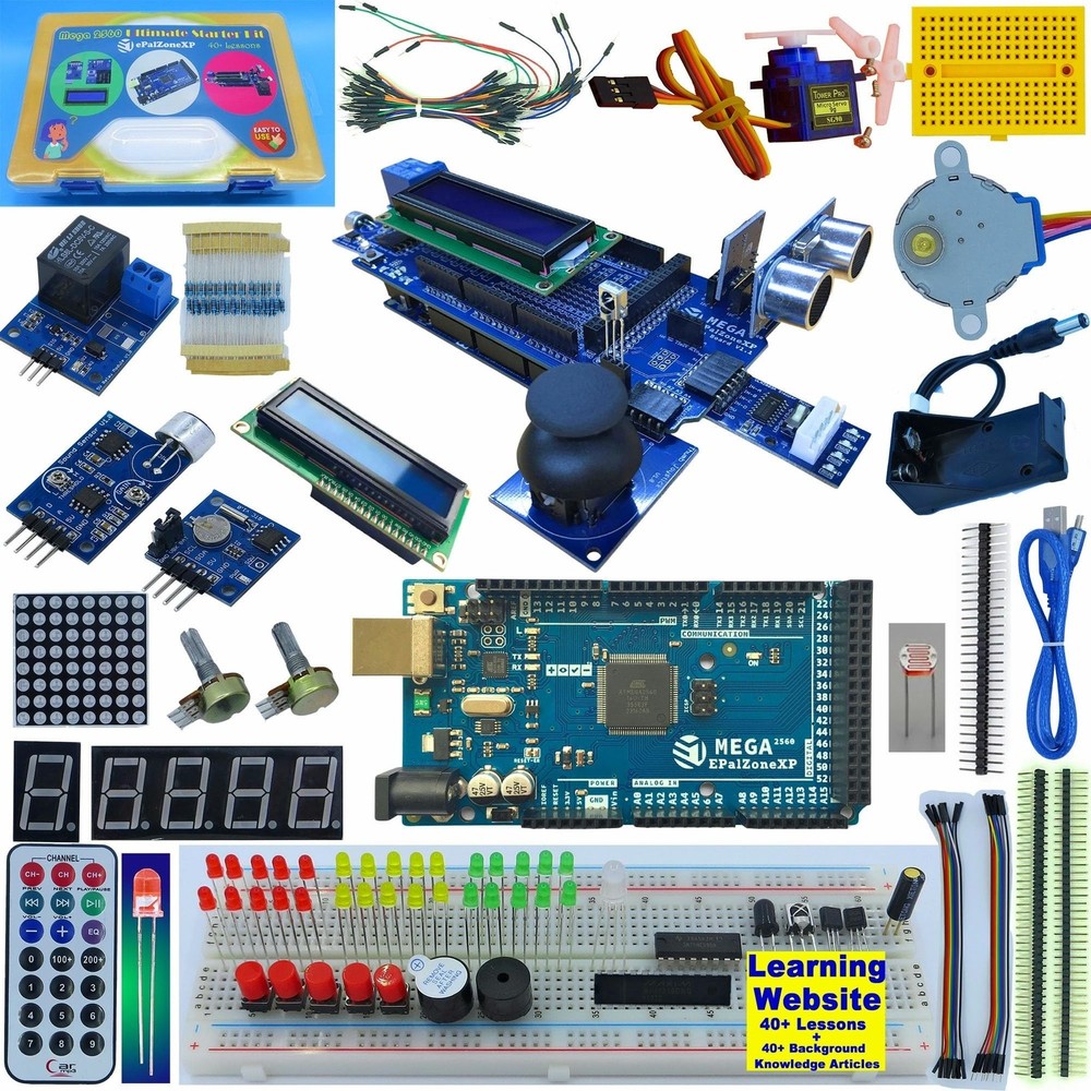 Starter Kit Compatible with Arduino Uno R3 or MEGA 2560 R3, The Most Detailed...
