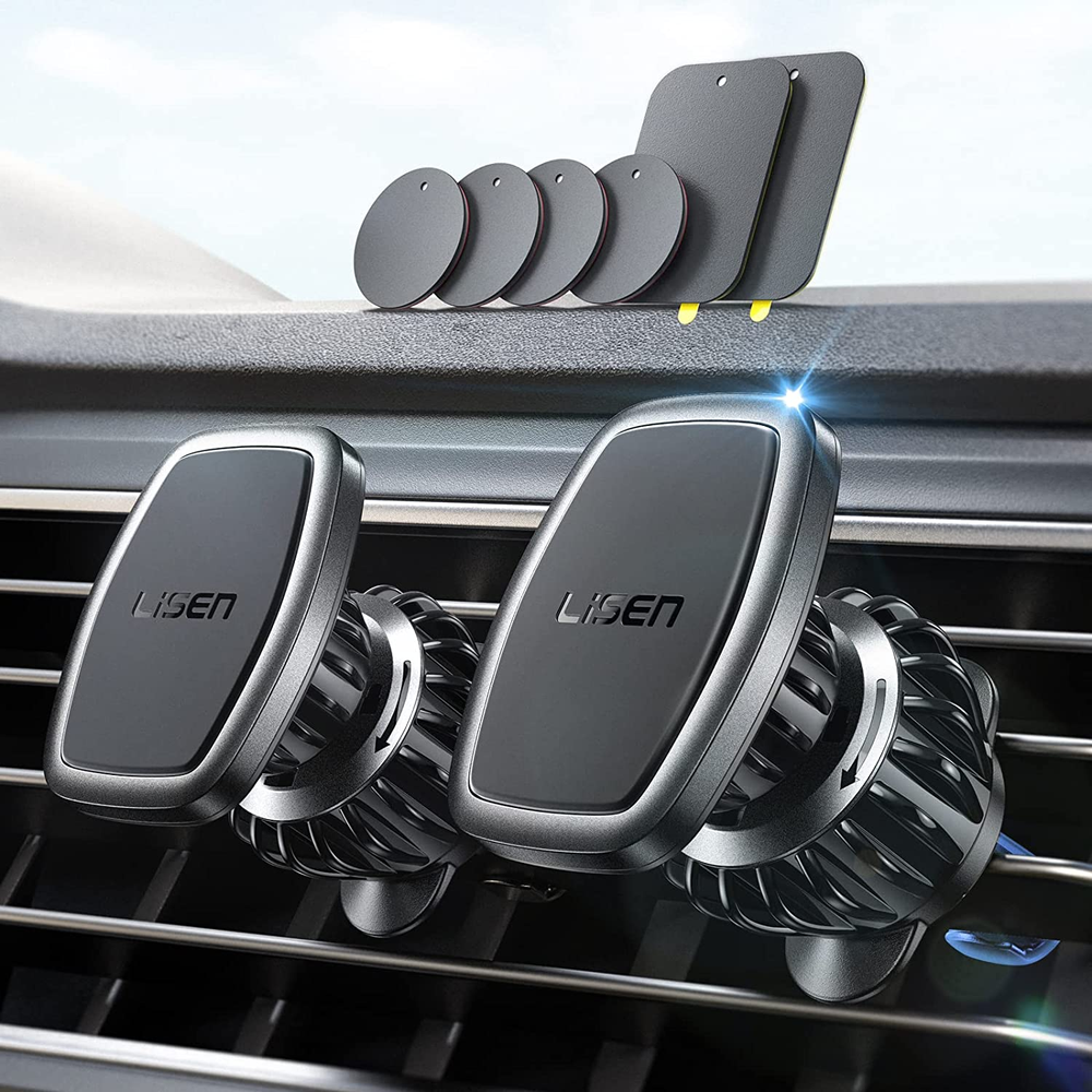 2 Pack Magnetic Phone Holder for Your Car Mount 6 Military Magnets Car Phone Hol