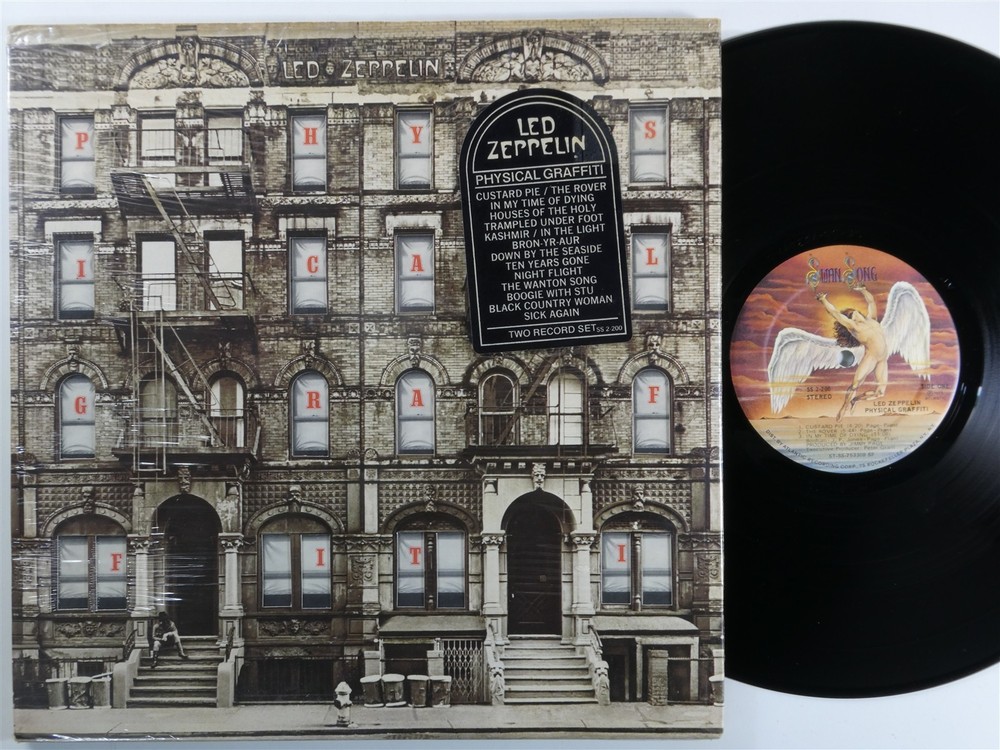 LED ZEPPELIN Physical Graffiti SWAN SONG 2XLP die-cut cover SHRINK f