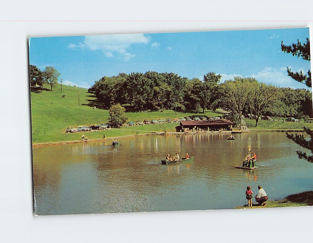 Postcard Schenk Lake Oglebay Park Wheeling West Virginia USA