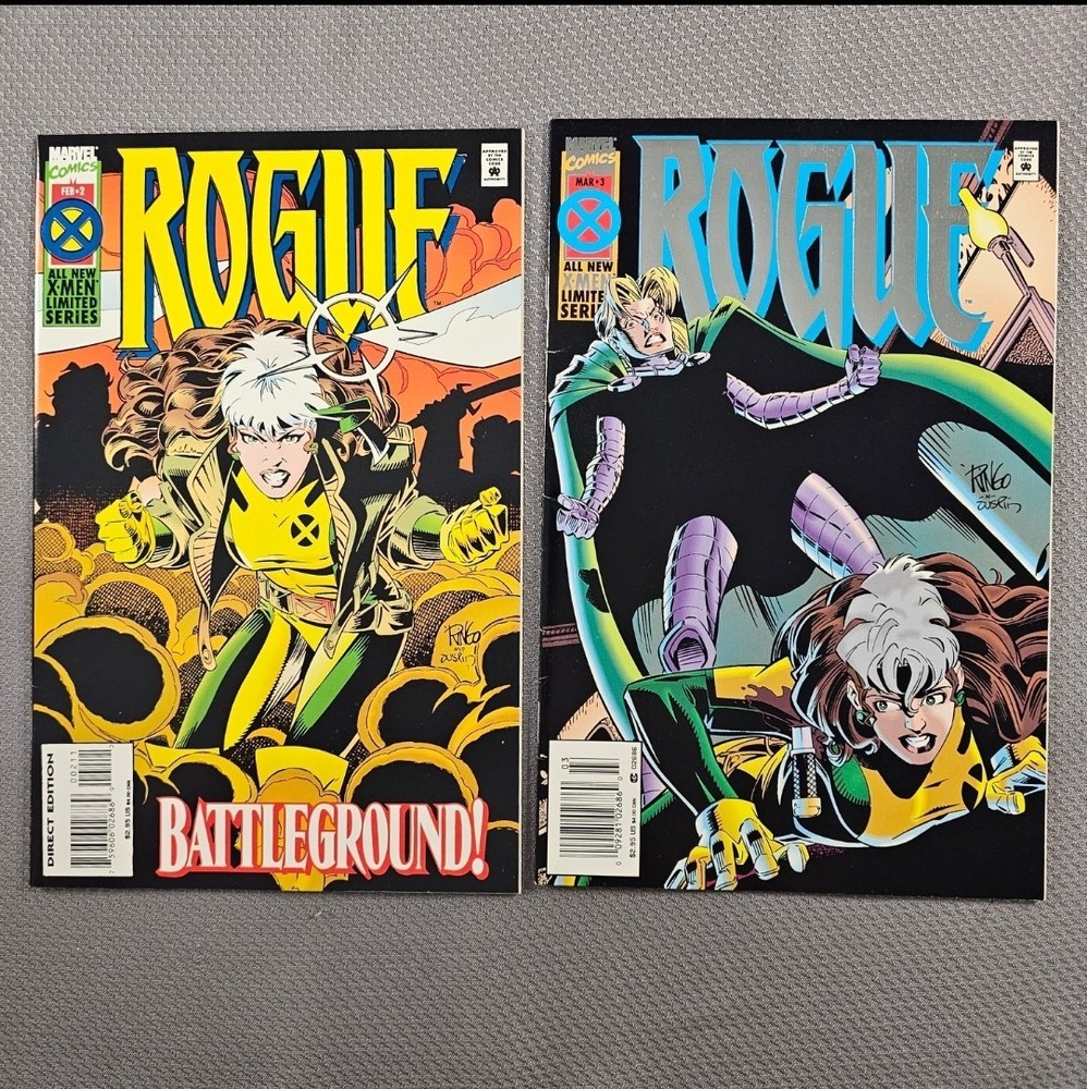 Rogue #2 & #3 X-Men Limited Series Marvel Comics 1995 Lot Of 2 Issues B&Bs READ⬇
