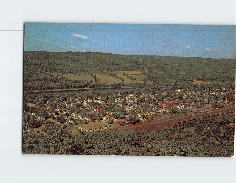 Postcard View from Point Peter of Port Jervis New York USA