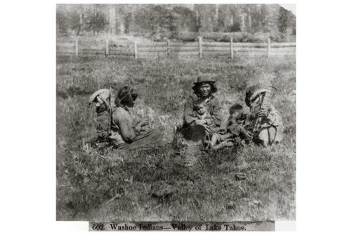 Photo:Washoe Indians--Valley of Lake Tahoe,California Scenery,CA,1866