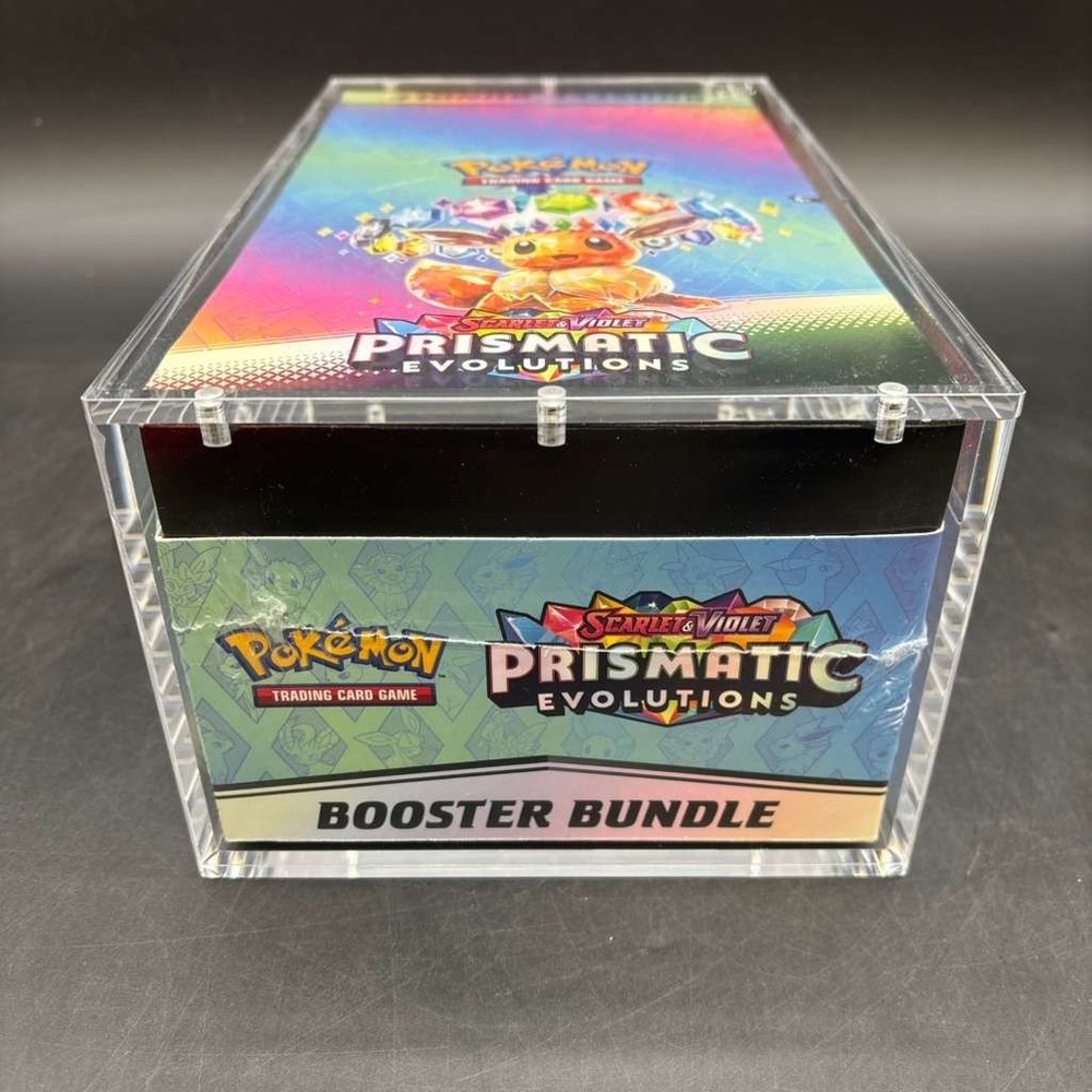 Pokemon TCG S&V Prismatic Evolutions Booster Bundle Display Case w/Acrylic CasePROBSTEIN is actively accepting consignments !!