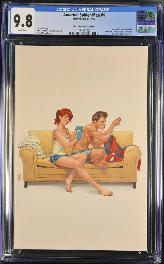 Amazing Spider-Man 4 CGC 9.8 Mercado Virgin Edition