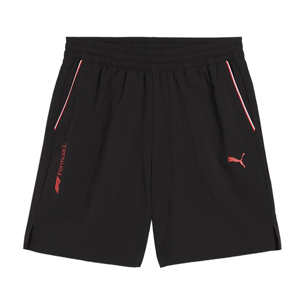 PUMA F1 Essentials Woven 7 Inch Shorts Mens Black Casual Athletic Bottoms 630961
