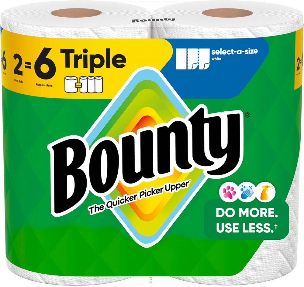 Select-A-Size White Paper Towels 2 Triple Rolls 6 Regular Rolls